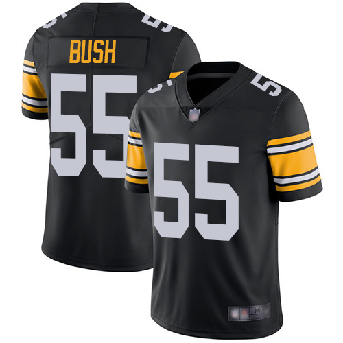 Youth Pittsburgh Steelers Football 55 Limited Black Devin Bush Alternate Vapor Untouchable Nike NFL Jersey